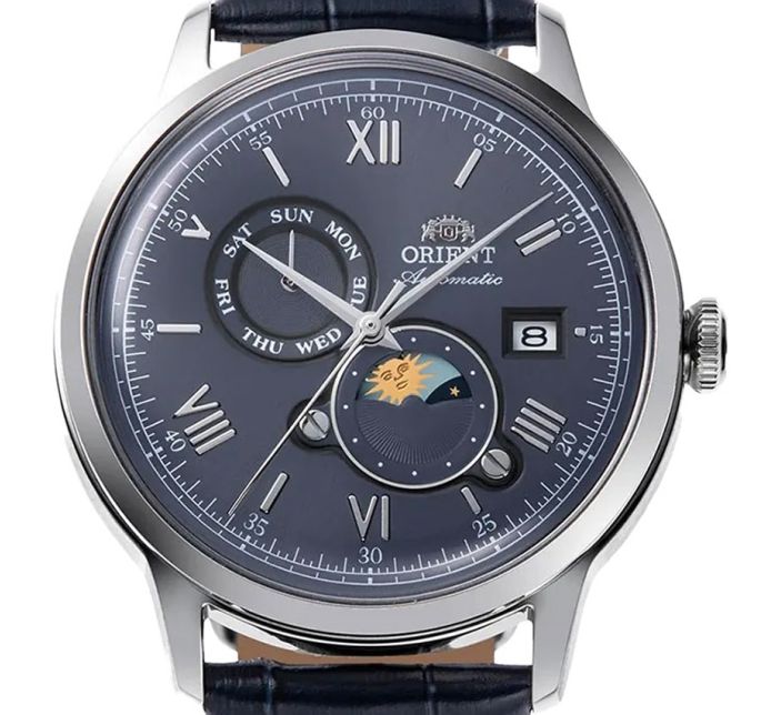 Montre Orient Bambino V9 Sun & Moon RA-AK0806L 