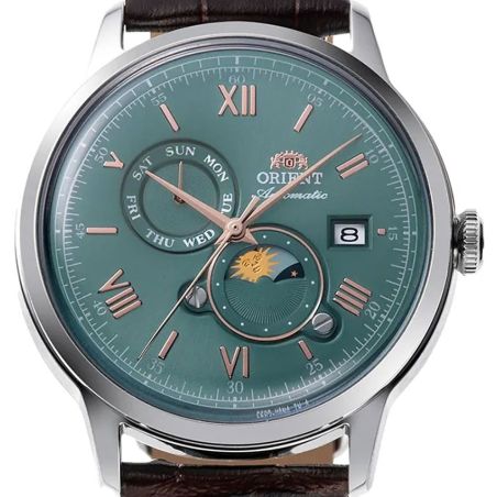 Montre Orient Bambino V9 Sun & Moon RA-AK0805E 