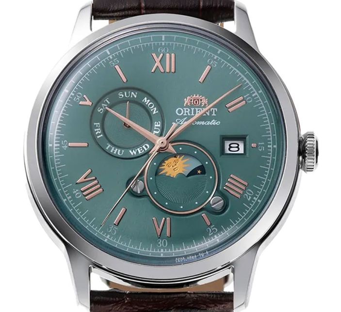 Montre Orient Bambino V9 Sun & Moon RA-AK0805E 