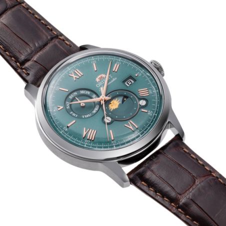 Montre Orient Bambino V9 Sun & Moon RA-AK0805E 
