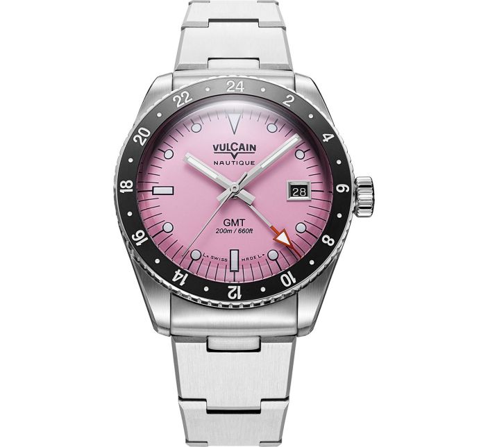 Montre Vulcain Skindiver Nautique GMT Pink Limited Edition