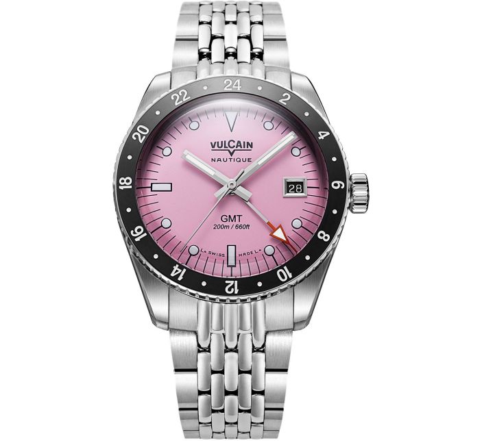 Montre Vulcain Skindiver Nautique GMT Pink Limited Edition