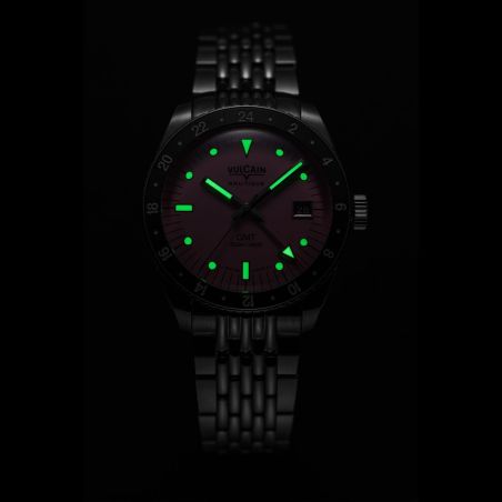 Montre Vulcain Skindiver Nautique GMT Pink Limited Edition