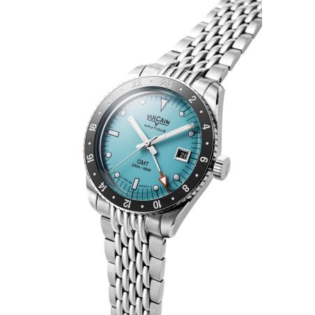 Montre Vulcain Skindiver Nautique GMT Blue Limited Edition