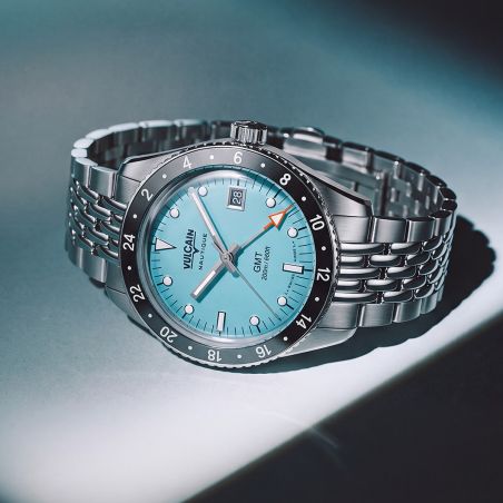 Montre Vulcain Skindiver Nautique GMT Blue Limited Edition