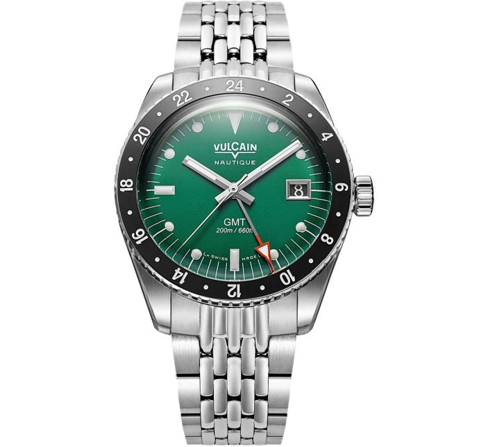 Montre Vulcain Skindiver Nautique GMT Green Limited Edition