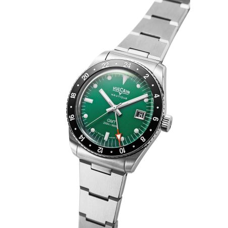 Montre Vulcain Skindiver Nautique GMT Green Limited Edition