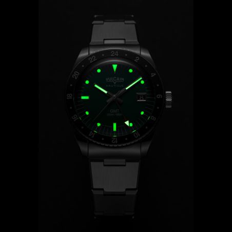 Montre Vulcain Skindiver Nautique GMT Green Limited Edition