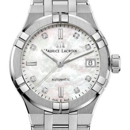 Montre Maurice Lacroix Aikon Automatique 35mm Blanc Nacre/Acier