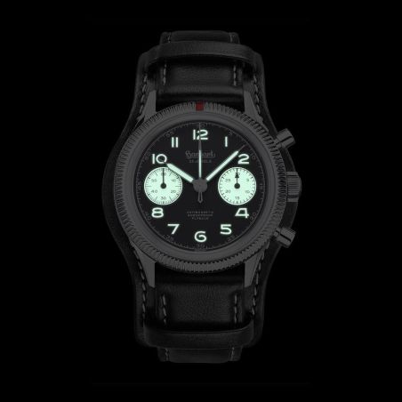 Montre Hanhart 417 ES Flyback Reverse Panda 39 H701.211